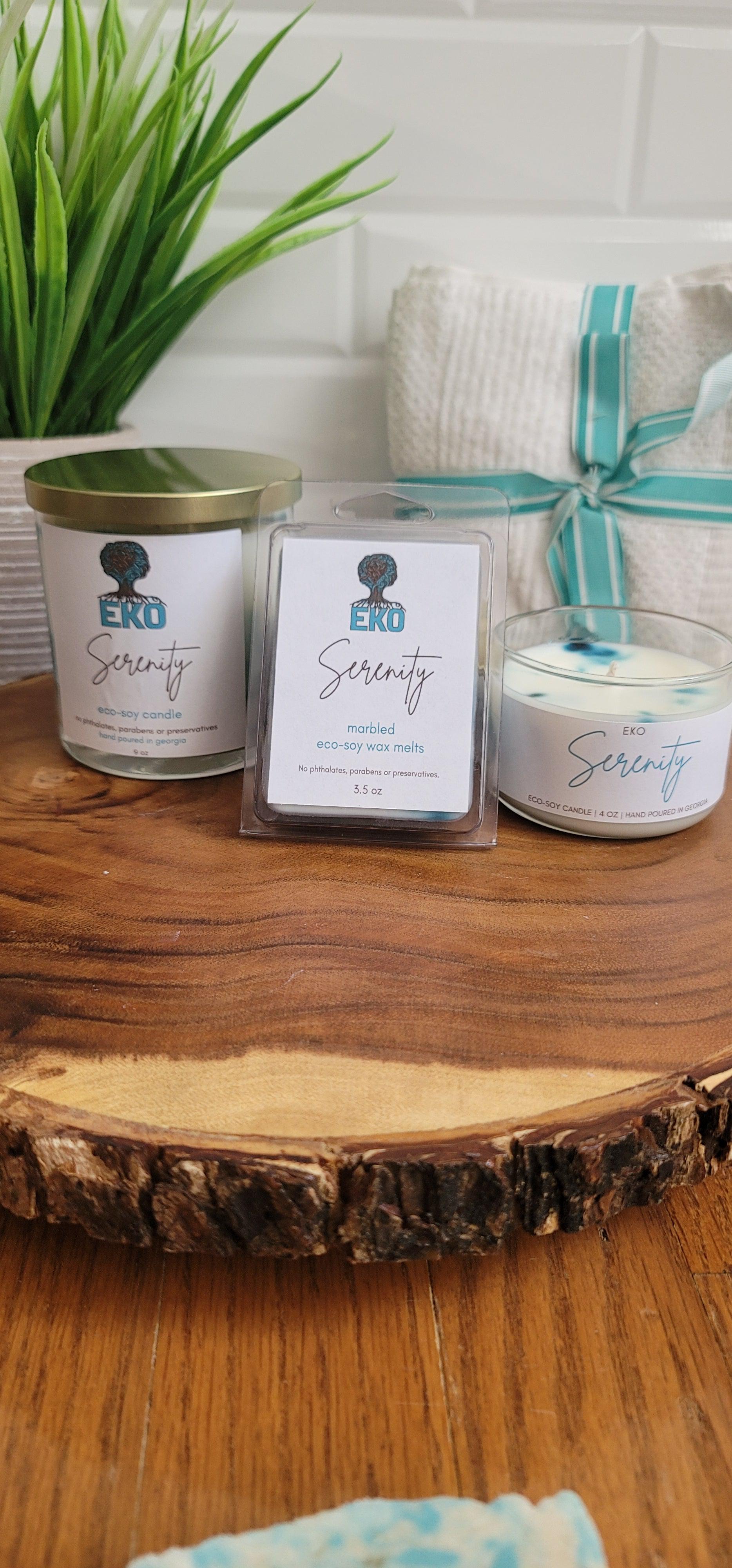 Serenity Marbled Candle