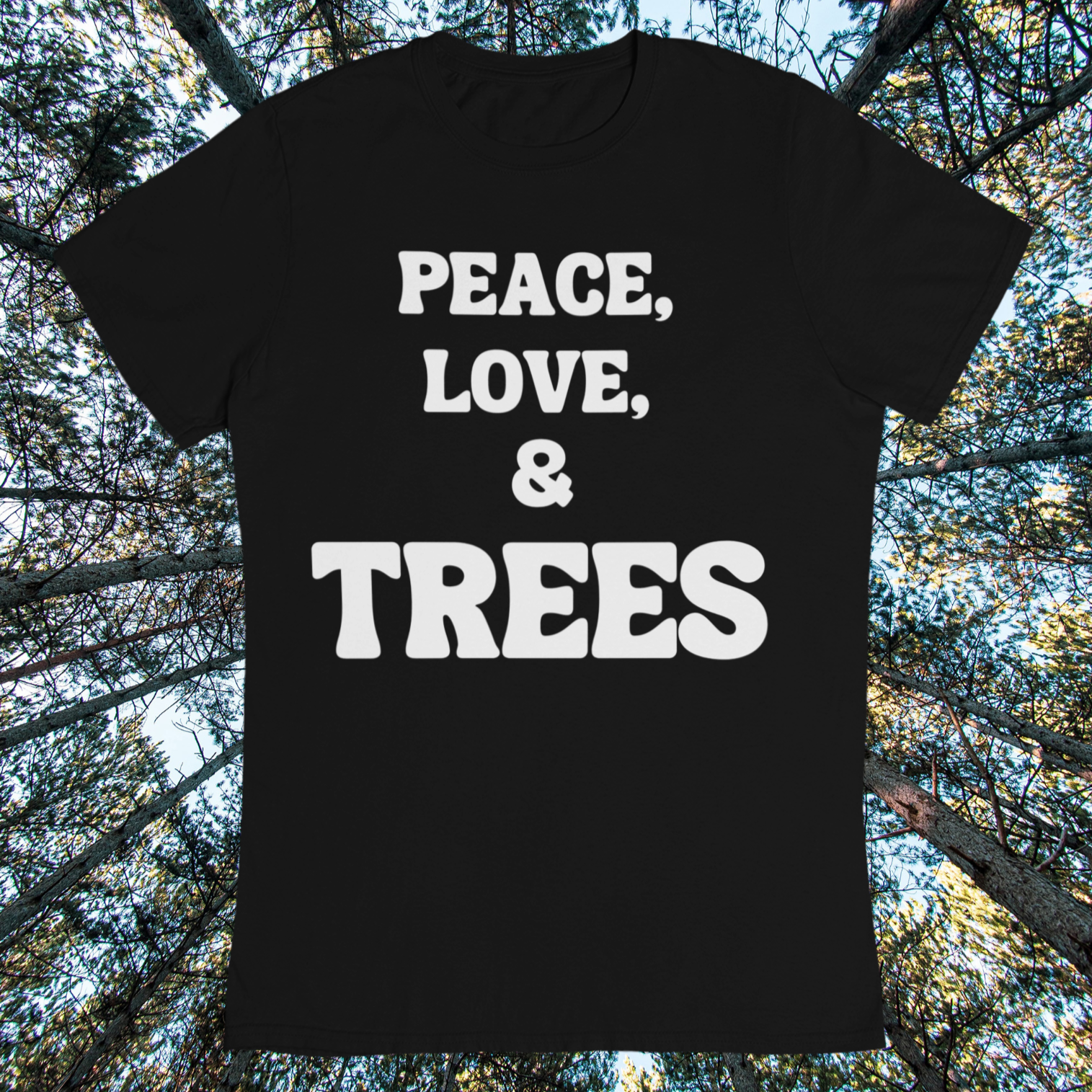 Peace Love Trees Organic T-Shirt