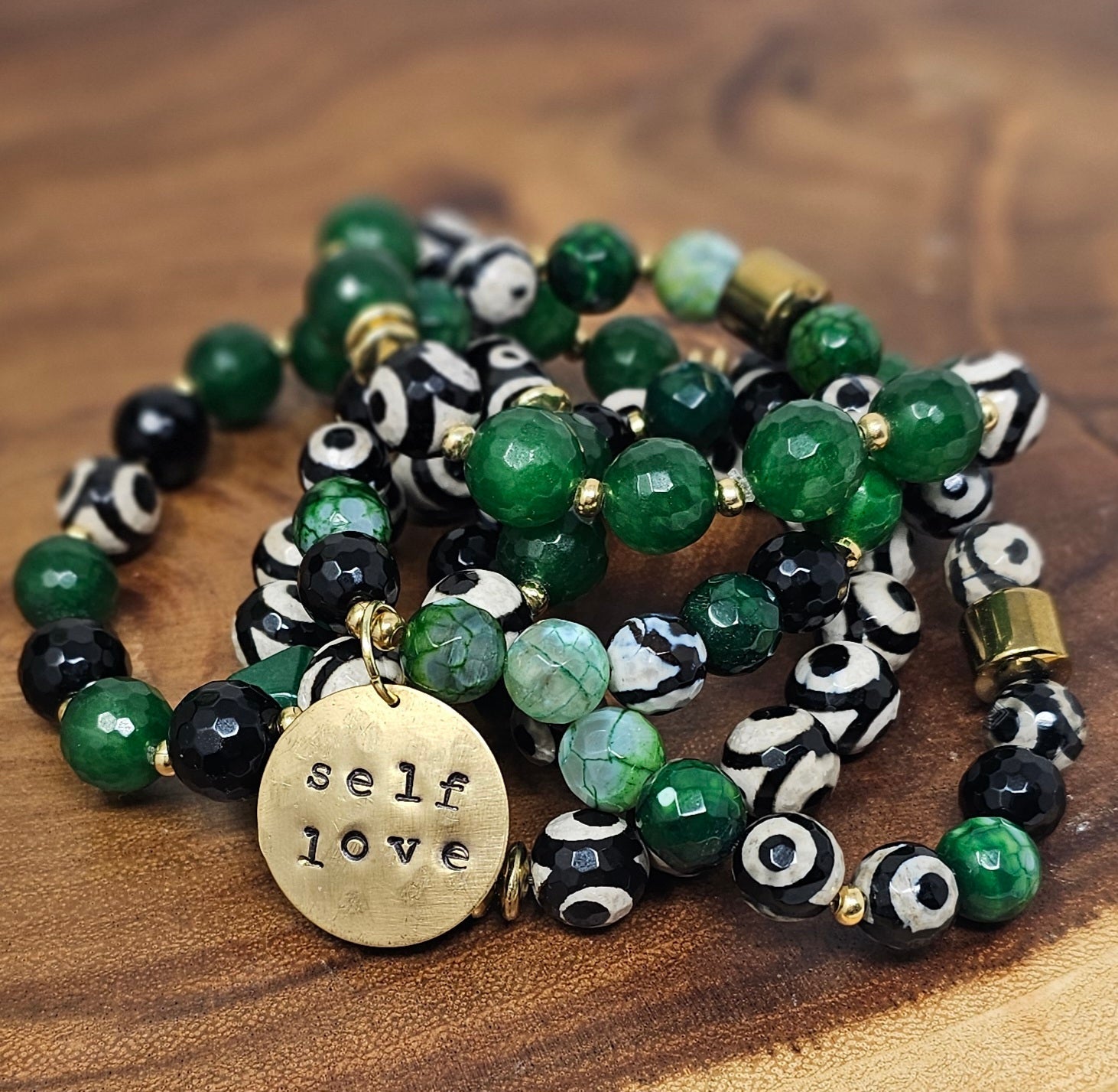 Self Love Bracelet Set - Green