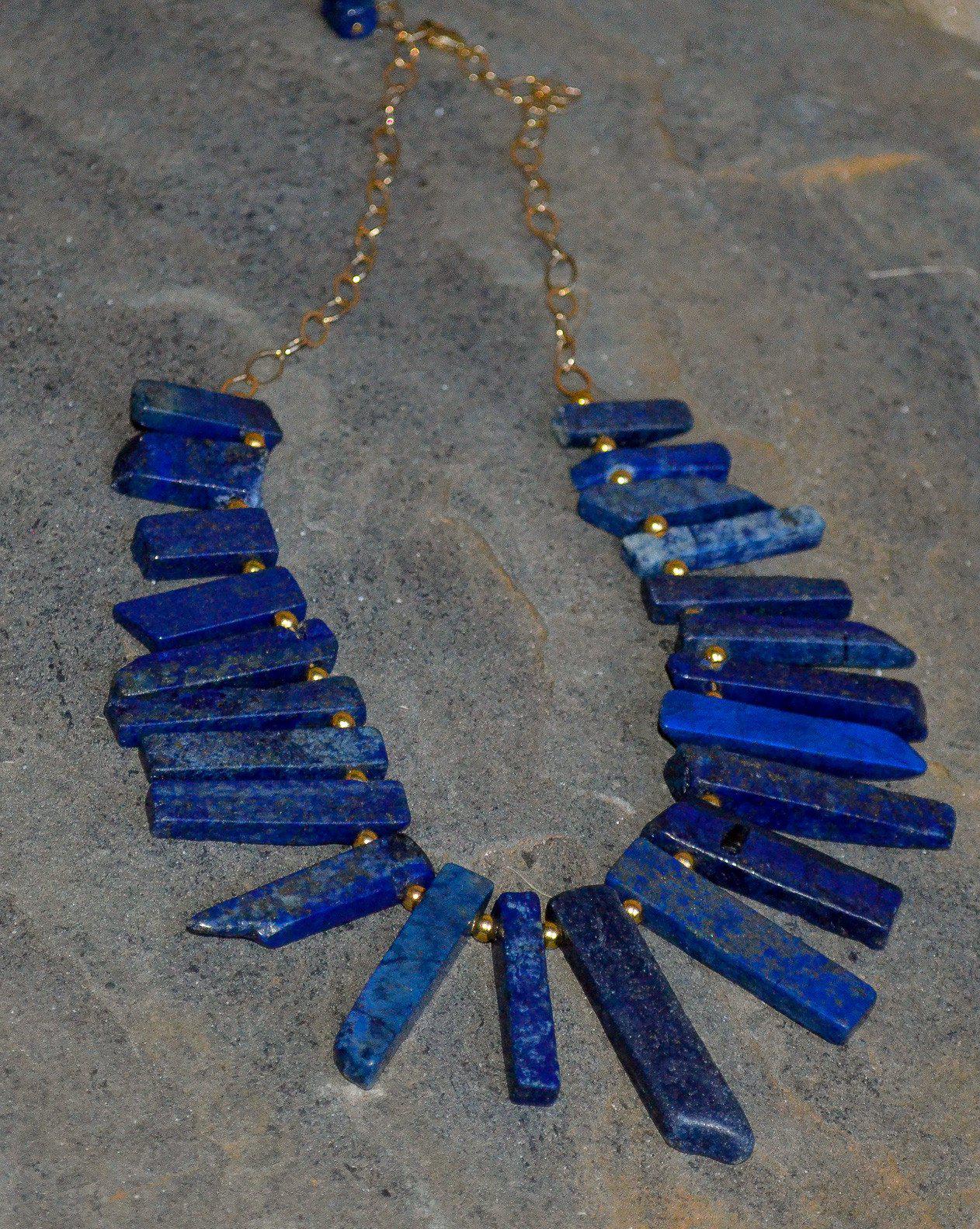 Blue Lapis Gold-Filled Necklace