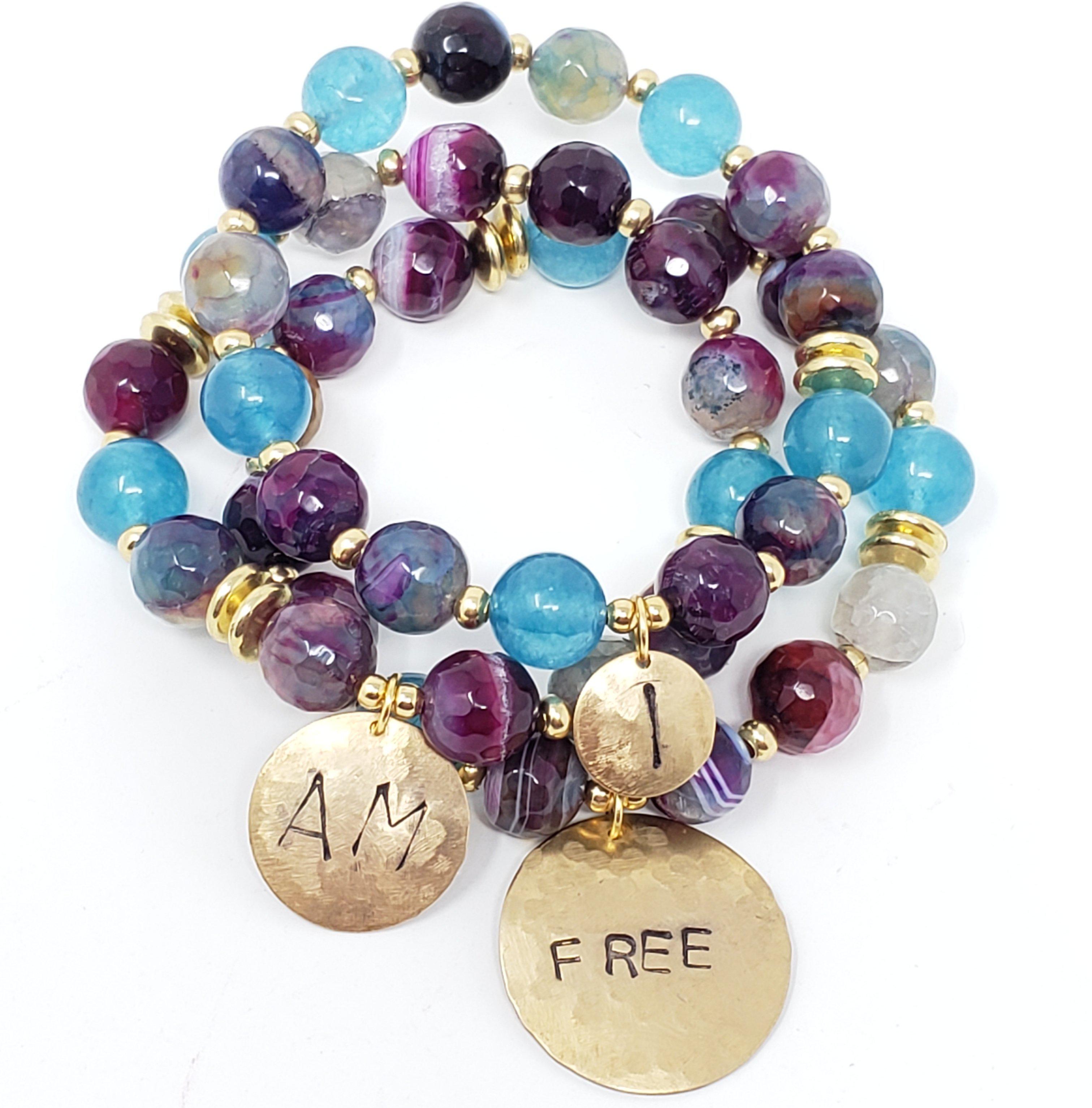 "I Am Free" Affirmation Bracelets