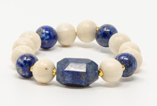 Lapis Lazuli Wood Bracelets