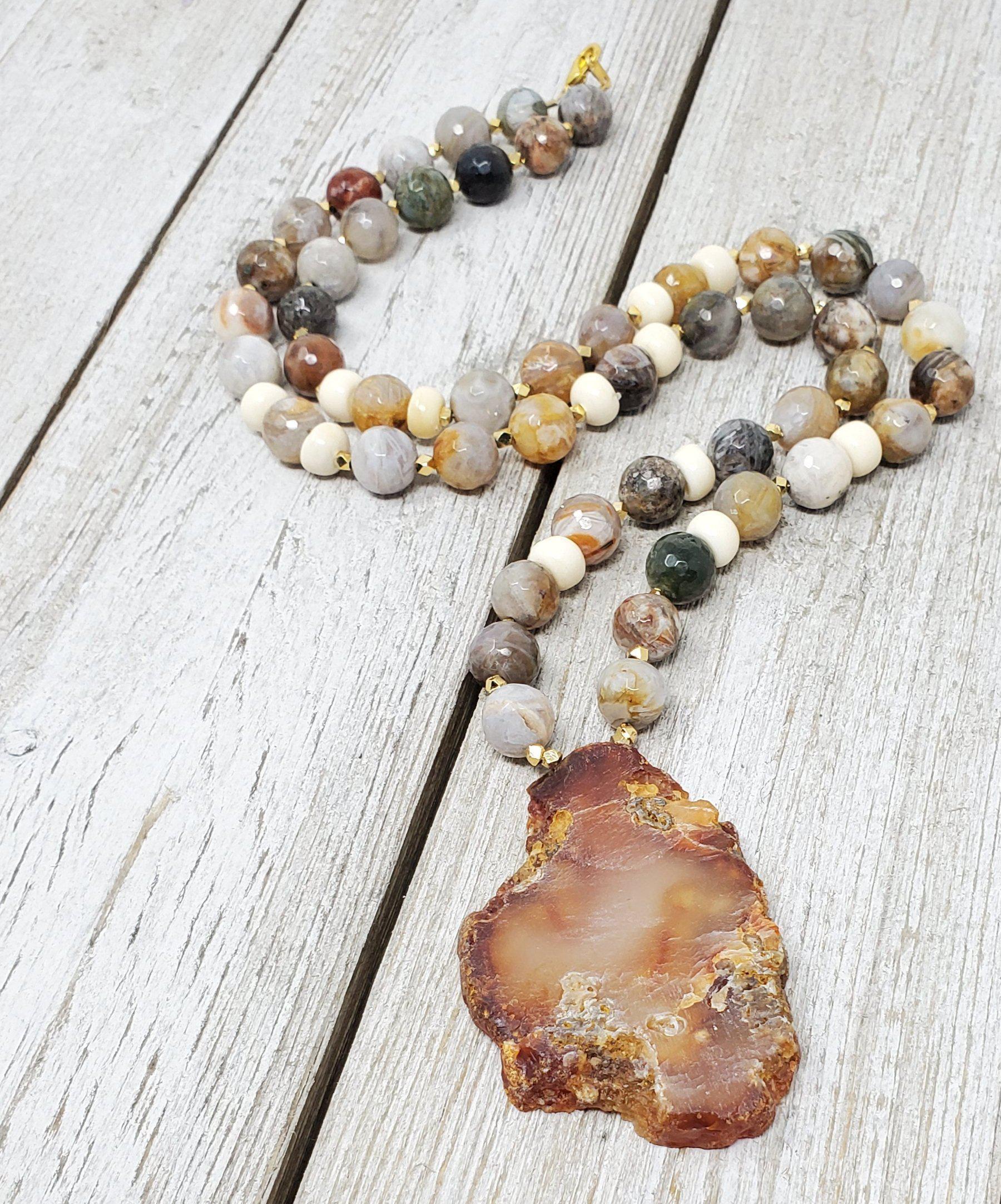 Natural Agate Necklace