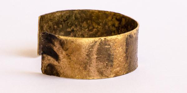 Renegade - Recycled Brass Flame Painted Cuff