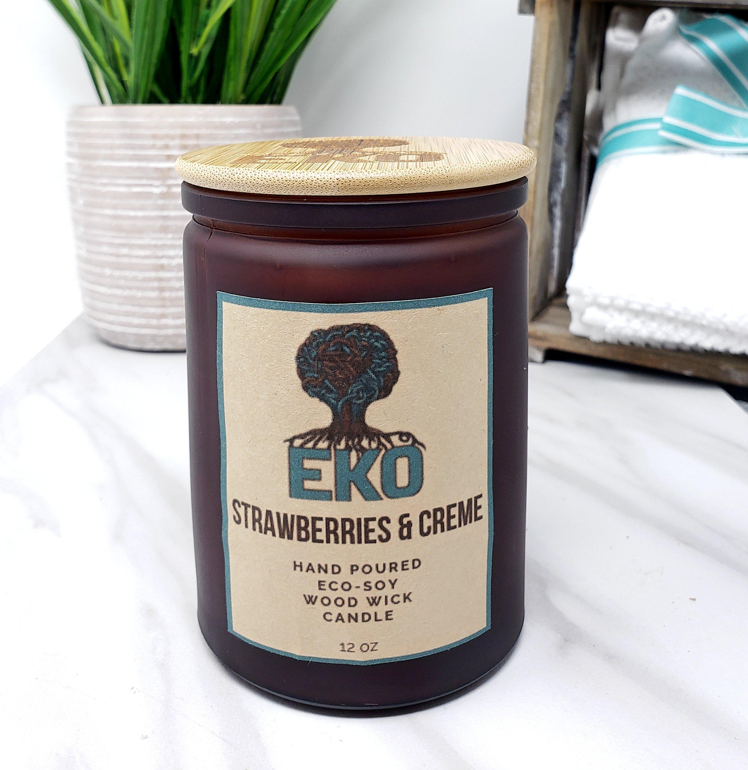 Strawberries & Creme Eco-Soy Candle
