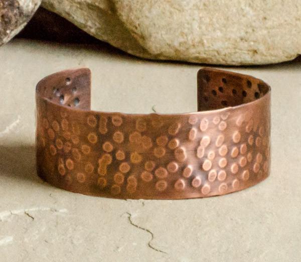 Truth - Textured Recycled Copper Cuff
