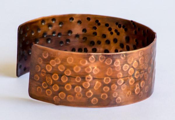 Truth - Textured Recycled Copper Cuff
