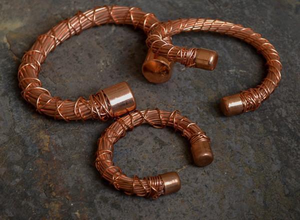 Twisted Copper Cuff - Men